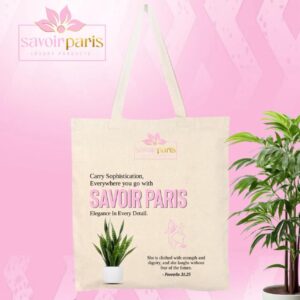 Savoir Paris Canvas Tote Bag Style 2